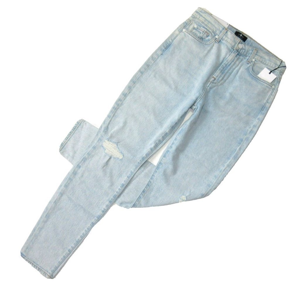 NWT 7 For All Mankind High Waist Skinny in Grand Street Stretch Jeans 31